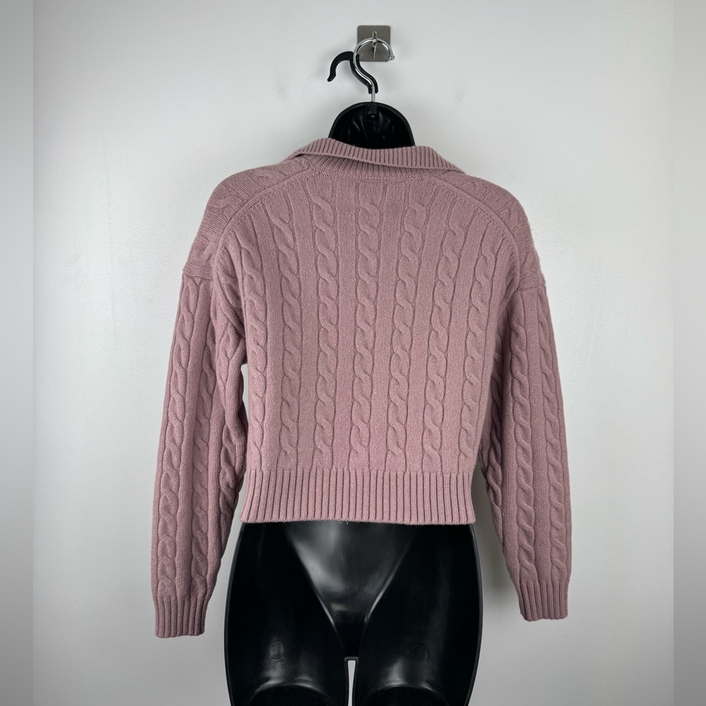Aritzia Sunday Best Lottie Cropped Polo Sweater Size XS - Picture 2 of 7